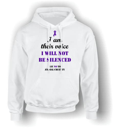 I am their voice - I will not be silenced. Hoodie (Adult)