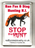 Ban Fox & Stag Hunting NI Fridge Magnet